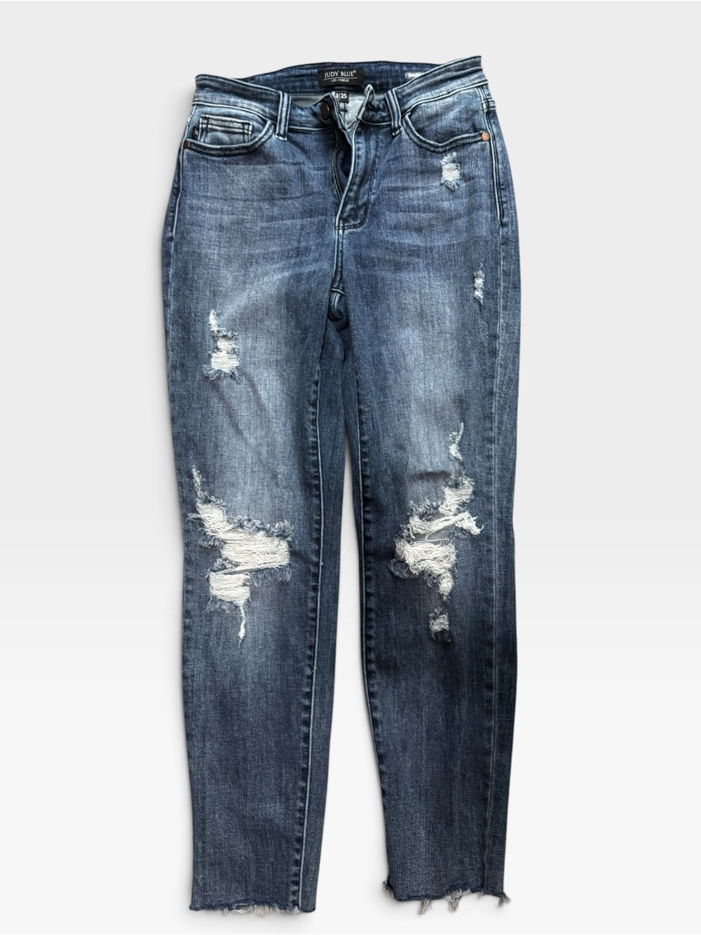 ✨ Judy Blue Boyfriend Fit Distressed Jeans – Size 25 ✨